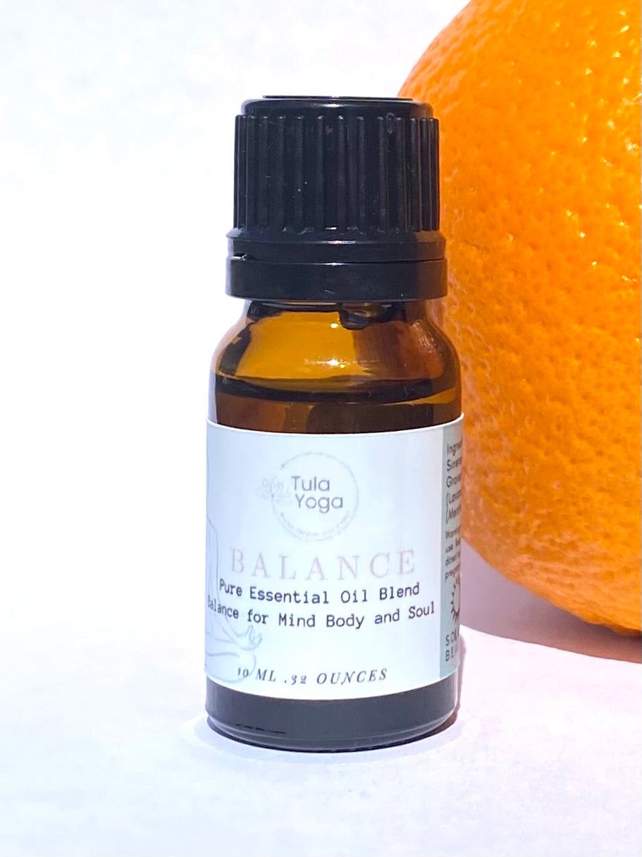 Balance Essential Oil Blend Geranium Orange Lavender Peppermint Aromatherapy Tula Yoga